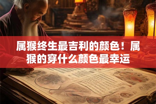 属猴终生最吉利的颜色！属猴的穿什么颜色最幸运