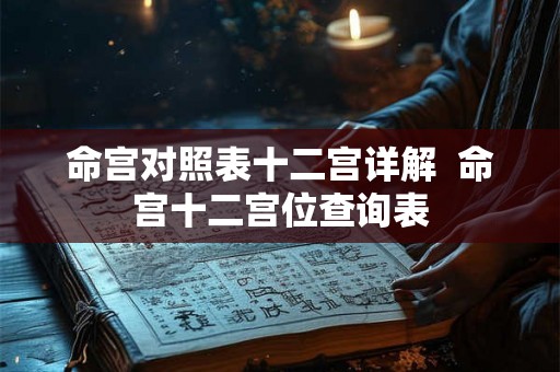 命宫对照表十二宫详解  命宫十二宫位查询表
