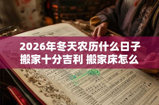 2026年冬天农历什么日子搬家十分吉利 搬家床怎么搬 2026年冬天农历什么日子搬家十分吉利 搬家床怎么搬
