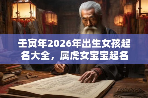壬寅年2026年出生女孩起名大全，属虎女宝宝起名