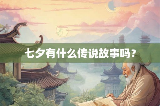 七夕有什么传说故事吗？