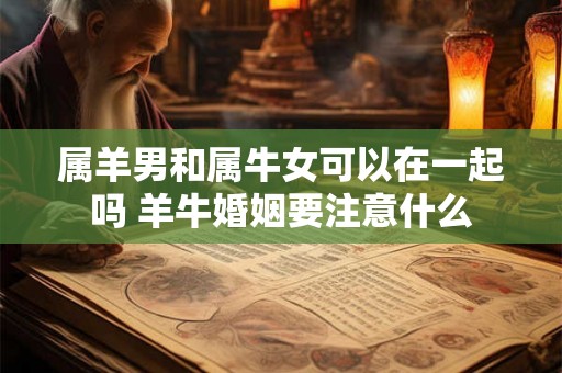 属羊男和属牛女可以在一起吗 羊牛婚姻要注意什么