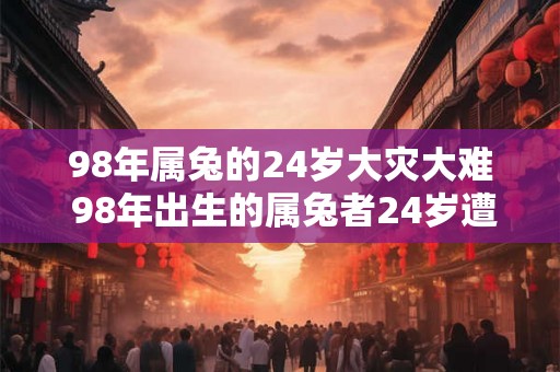98年属兔的24岁大灾大难 98年出生的属兔者24岁遭遇何种大灾大难