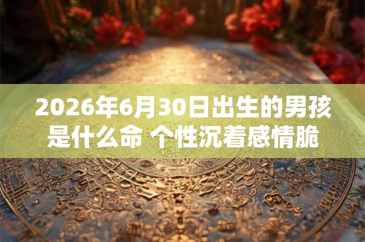 2026年6月30日出生的男孩是什么命 个性沉着感情脆弱