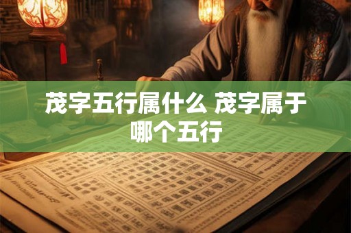 茂字五行属什么 茂字属于哪个五行
