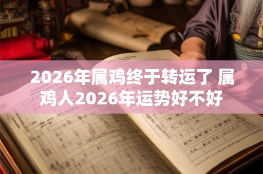 2026年属鸡终于转运了 属鸡人2026年运势好不好