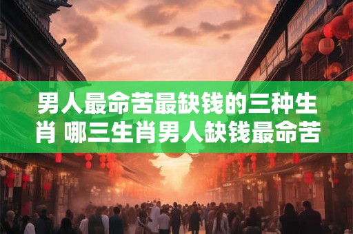 男人最命苦最缺钱的三种生肖 哪三生肖男人缺钱最命苦 男人最命苦最缺钱的三种生肖 哪三生肖男人缺钱最命苦