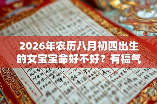 2026年农历八月初四出生的女宝宝命好不好？有福气吗？