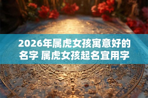 2026年属虎女孩寓意好的名字 属虎女孩起名宜用字