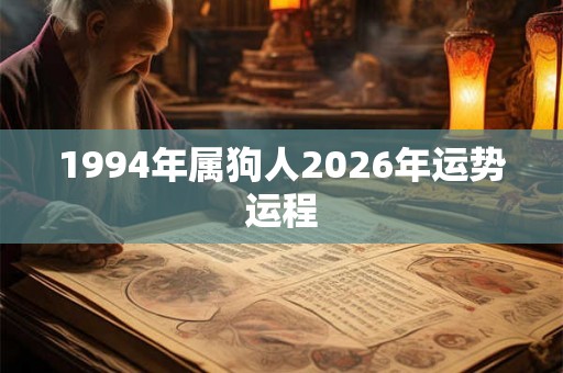 1994年属狗人2026年运势运程