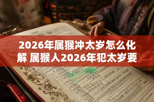 2026年属猴冲太岁怎么化解 属猴人2026年犯太岁要注意什么 2026年属猴冲太岁怎么化解 属猴人2026年犯太岁要注意什么