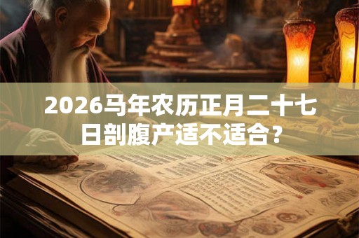 2026马年农历正月二十七日剖腹产适不适合? 2026马年农历正月二十七日剖腹产适不适合?