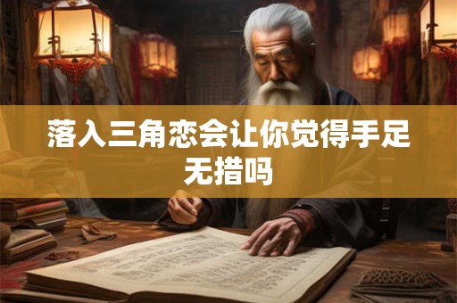 落入三角恋会让你觉得手足无措吗