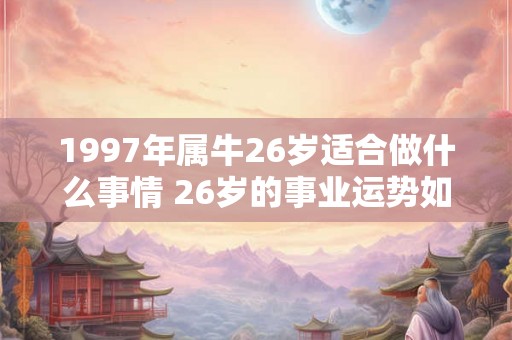 1997年属牛26岁适合做什么事情 26岁的事业运势如何 1997年属牛26岁适合做什么事情 26岁的事业运势如何