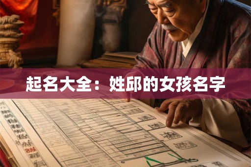 起名大全:姓邱的女孩名字 起名大全:姓邱的女孩名字