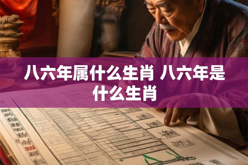 八六年属什么生肖 八六年是什么生肖