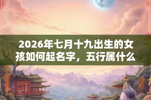 2026年七月十九出生的女孩如何起名字,五行属什么 2026年七月十九出生的女孩如何起名字,五行属什么