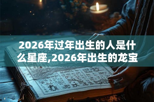 2026年过年出生的人是什么星座,2026年出生的龙宝宝好吗