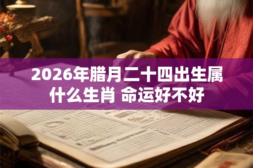 2026年腊月二十四出生属什么生肖 命运好不好