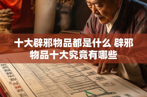 十大辟邪物品都是什么 辟邪物品十大究竟有哪些