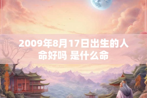 2009年8月17日出生的人命好吗 是什么命