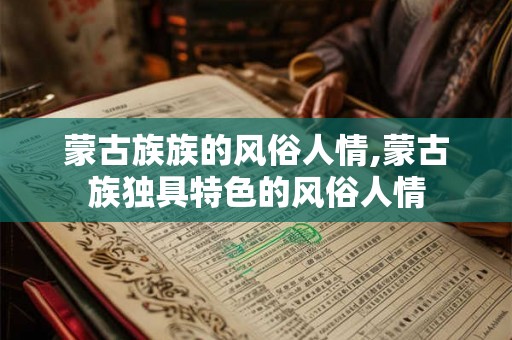 蒙古族族的风俗人情,蒙古族独具特色的风俗人情 蒙古族族的风俗人情,蒙古族独具特色的风俗人情