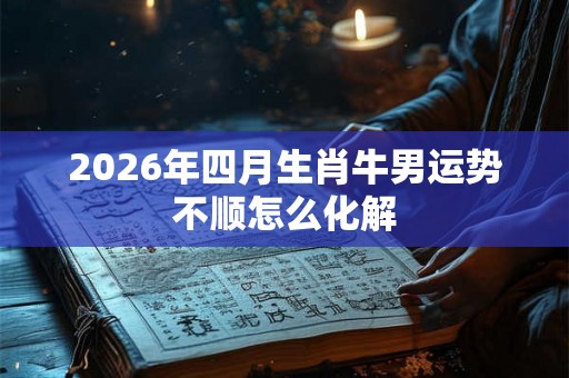 2026年四月生肖牛男运势不顺怎么化解