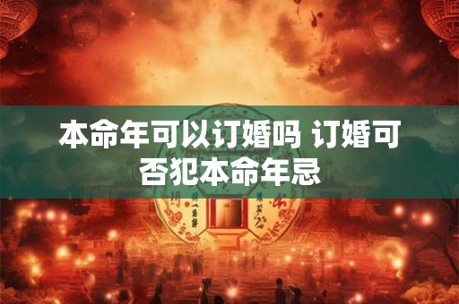 本命年可以订婚吗 订婚可否犯本命年忌 本命年可以订婚吗 订婚可否犯本命年忌