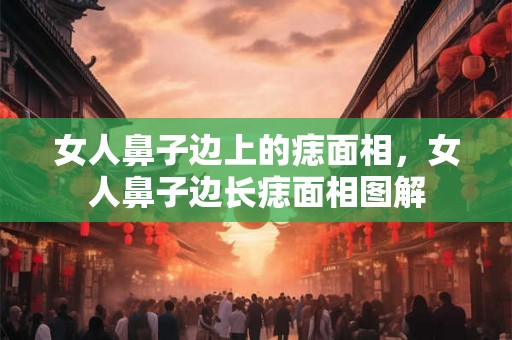 女人鼻子边上的痣面相，女人鼻子边长痣面相图解
