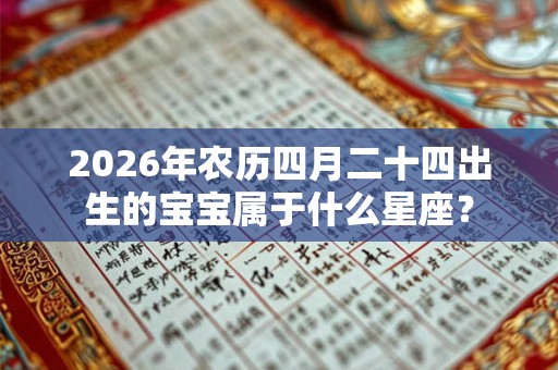 2026年农历四月二十四出生的宝宝属于什么星座? 2026年农历四月二十四出生的宝宝属于什么星座?