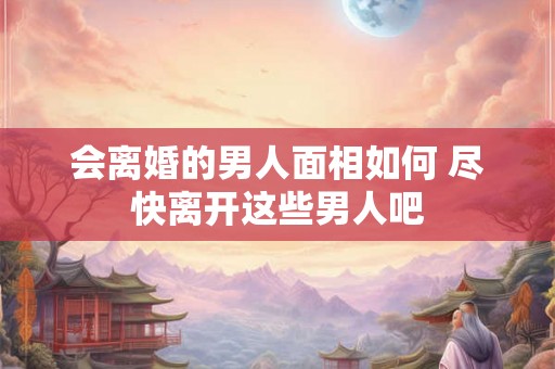 会离婚的男人面相如何 尽快离开这些男人吧