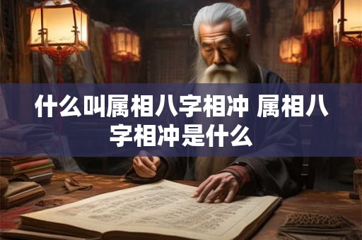 什么叫属相八字相冲 属相八字相冲是什么