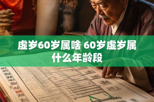 虚岁60岁属啥 60岁虚岁属什么年龄段