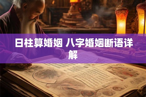 日柱算婚姻 八字婚姻断语详解
