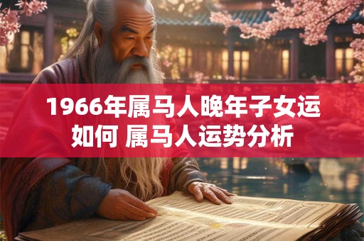 1966年属马人晚年子女运如何 属马人运势分析 1966年属马人晚年子女运如何 属马人运势分析