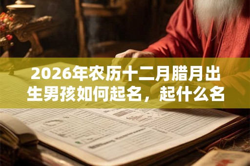 2026年农历十二月腊月出生男孩如何起名,起什么名字吉利? 2026年农历十二月腊月出生男孩如何起名,起什么名字吉利?