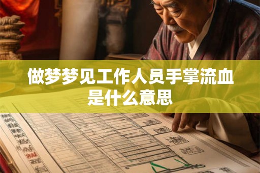 做梦梦见工作人员手掌流血是什么意思 做梦梦见工作人员手掌流血是什么意思