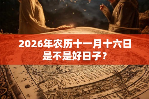 2026年农历十一月十六日是不是好日子？