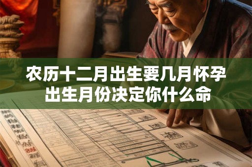 农历十二月出生要几月怀孕 出生月份决定你什么命 农历十二月出生要几月怀孕 出生月份决定你什么命