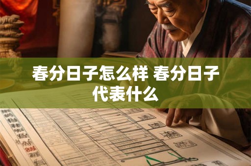 春分日子怎么样 春分日子代表什么