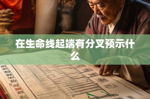 在生命线起端有分叉预示什么