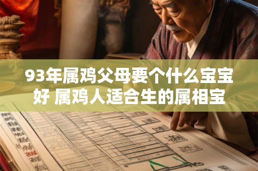 93年属鸡父母要个什么宝宝好 属鸡人适合生的属相宝宝