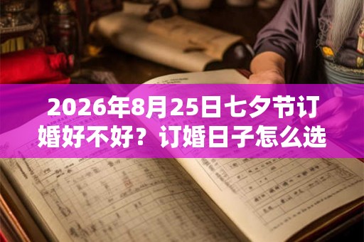 2026年8月25日七夕节订婚好不好？订婚日子怎么选？