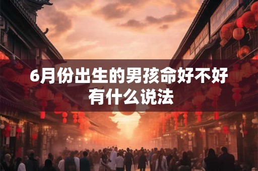 6月份出生的男孩命好不好 有什么说法