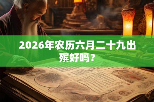 2026年农历六月二十九出殡好吗？