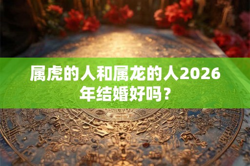 属虎的人和属龙的人2026年结婚好吗？