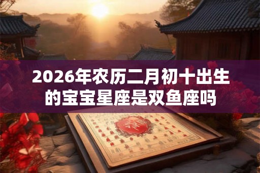 2026年农历二月初十出生的宝宝星座是双鱼座吗