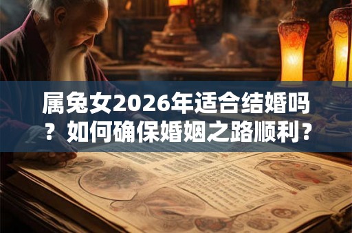 属兔女2026年适合结婚吗?如何确保婚姻之路顺利? 属兔女2026年适合结婚吗?如何确保婚姻之路顺利?