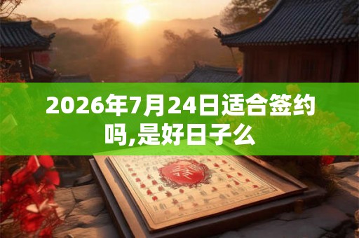 2026年7月24日适合签约吗,是好日子么 2026年7月24日适合签约吗,是好日子么