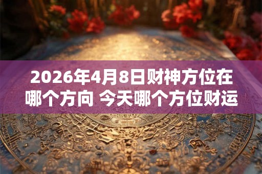 2026年4月8日财神方位在哪个方向 今天哪个方位财运好